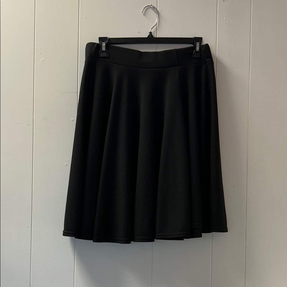 Elegant Black A-Line Skirt